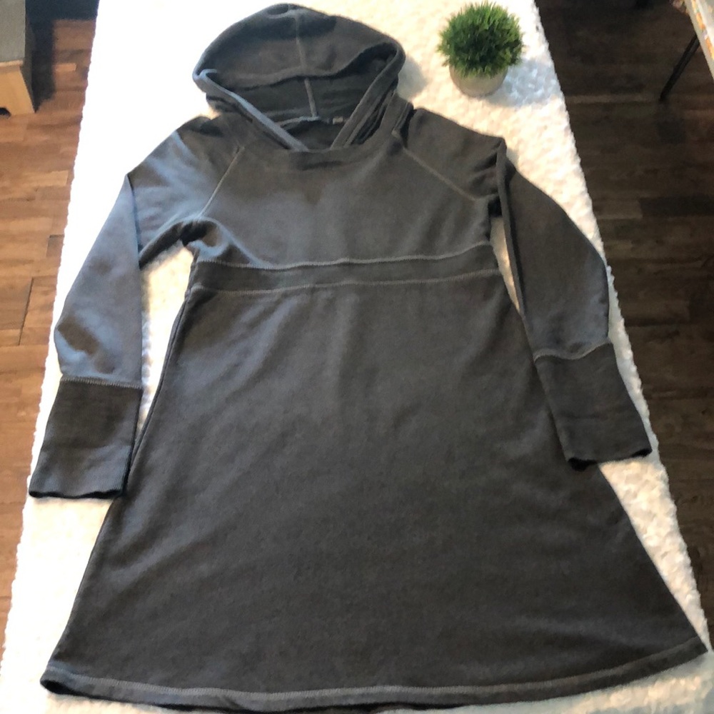 Prana Large Gray Hooded Tunic